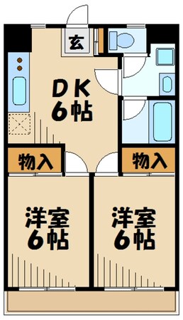 ハイツ成美弐番館の物件間取画像